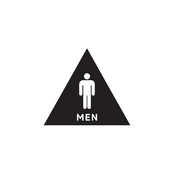 Men, 12" W x Triangle, Acrylic